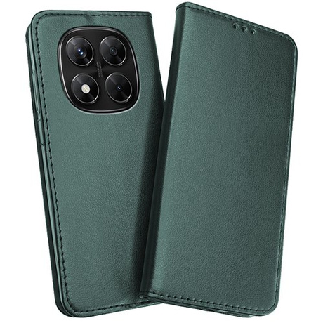 Etui do Xiaomi Redmi Note 14 Pro 5G skórzane magnetyczne z klapką + 5D SZKŁO HARTOWANE