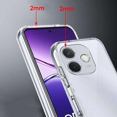 Etui do Oppo A5 Pro 5G WZMACNIANE 360° CLEAR CASE + 2x SZKŁO HARTOWANE