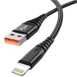 WZMACNIANY KABEL PRZEWÓD DO IPHONE QC 3.0 1,2m