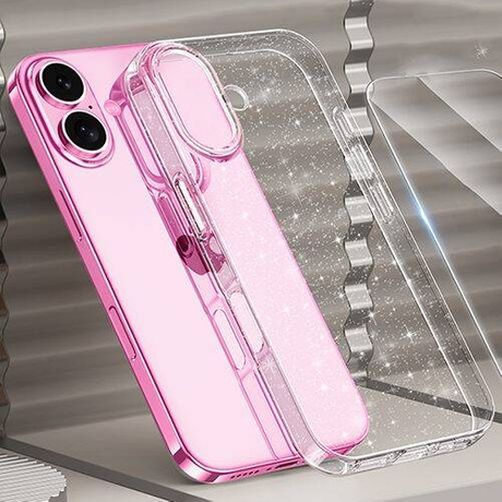 Etui do iPhone 16 Plus BROKAT CASE + 2x SZKŁO SZYBKA 9H