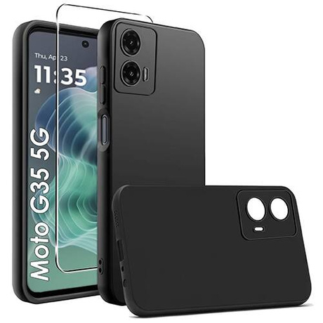 Etui SOFT MATT CASE do Motorola Moto G35 5G + SZKŁO HARTOWANE