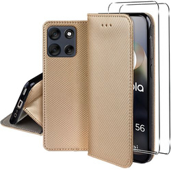 Etui do Motorola Moto G56 5G SMART MAGNET CASE + 2X SZKŁO HARTOWANE