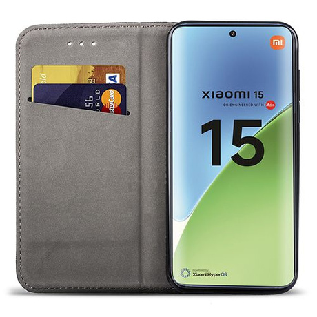 Etui do Xiaomi 15 5G SMART MAGNET CASE + 2X SZKŁO HARTOWANE