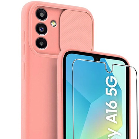 Etui do Samsung Galaxy A16 4G / 5G CAMSHIELD Silicone + SZKŁO HARTOWANE