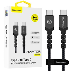 KABEL Blavec USB-C TYPE-C 100W 5A USB-C TYP C PD CarPlay Android Auto SZYBKI 2M