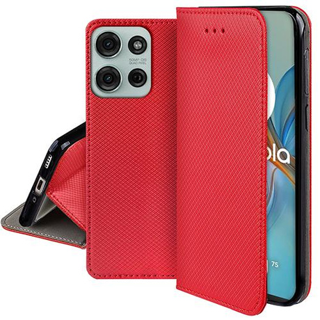 Etui do Motorola Moto G75 5G SMART MAGNET CASE + SZKŁO HARTOWANE