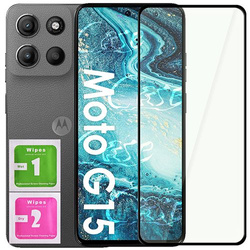 SZKŁO HARTOWANE 5D do Motorola Moto G15 / G15 Power / G05 / E15 szybka na cały ekran