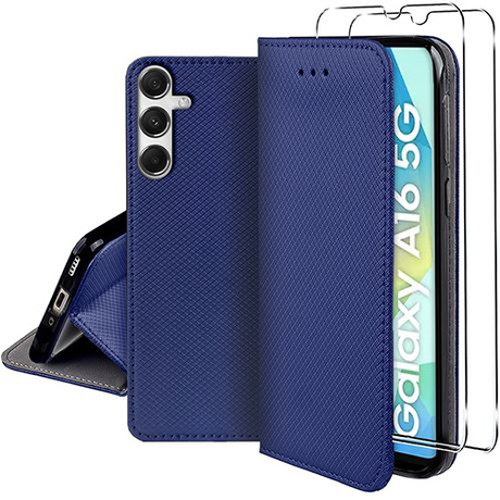 Etui do Samsung Galaxy A16 4G / 5G SMART MAGNET CASE + 2X SZKŁO HARTOWANE