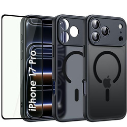 ETUI do iPhone 17 Pro do MagSafe Magnetyczne Matowe Matt + SZKŁO 5D