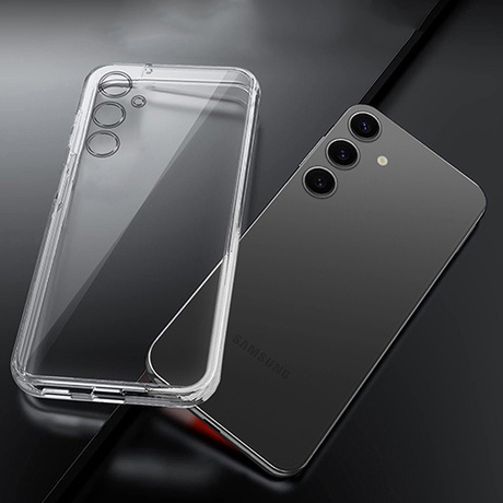 Etui do Samsung Galaxy S25+ Plus 5G WZMACNIANE 360° CLEAR CASE + 2x SZKŁO HARTOWANE