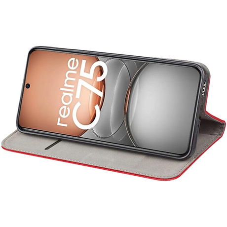 Etui do Realme C75 / Realme 14X 5G SMART MAGNET CASE + 2X SZKŁO HARTOWANE