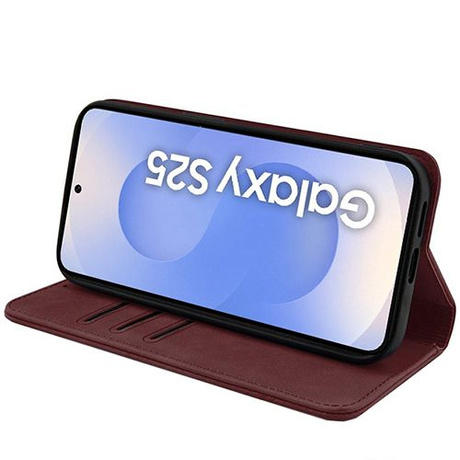 Etui do Samsung Galaxy S25 Skórzane Magnetyczne + 2x SZKŁO HARTOWANE 9H