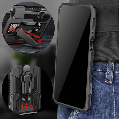 Etui do Samsung Galaxy A32 4G CASE PANCERNE TANK + SZKŁO HARTOWANE