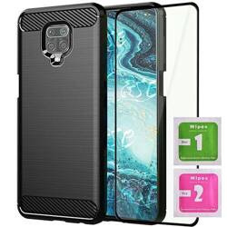 ETUI do Xiaomi Redmi Note 9 Pro PANCERNE KARBON CASE + SZKŁO 5D