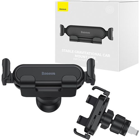 BASEUS MOCNE MOCOWANIE UCHWYT SAMOCHODOWY GRAWITACYJNY DO KRATKI NA TELEFON