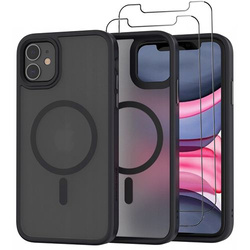 ETUI do iPhone 11 MAGSAFE MATOWE CASE + 2x SZKŁO 9H