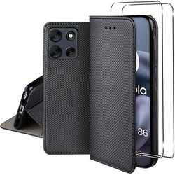 Etui do Motorola Moto G86 5G / G86 Power 5G SMART MAGNET CASE + 2X SZKŁO HARTOWANE