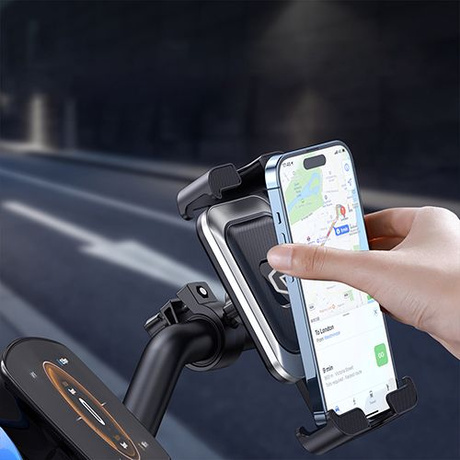 UCHWYT ROWEROWY NA TELEFON MOTOCYKLOWY UCHWYT NA KIEROWNICĘ MOCNY REGULACJA
