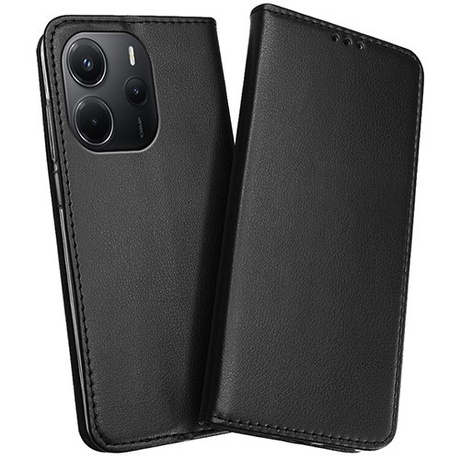 Etui do Xiaomi Redmi Note 14 4G skórzane magnetyczne z klapką + 2x SZKŁO HARTOWANE