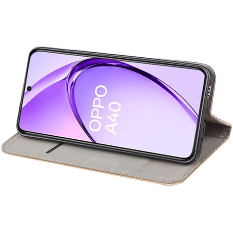 Etui do Oppo A40 / A40m SMART MAGNET CASE + SZKŁO HARTOWANE