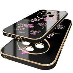 Etui do Xiaomi Redmi 14C WZORY GLAMOUR ze złotą ramką + SZKŁO