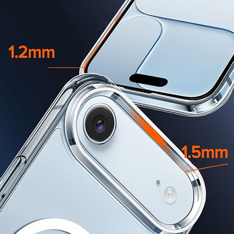 Etui do iPhone Air DO MAGSAFE WZMACNIANE ANTI SHOCK CLEAR CASE + 2x Szkło 9H