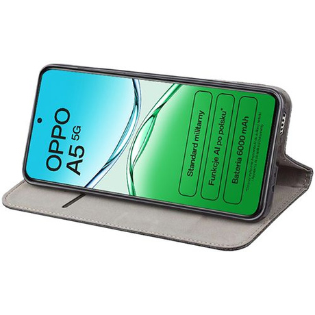 Etui do Oppo A5 5G SMART MAGNET CASE + 2X SZKŁO HARTOWANE