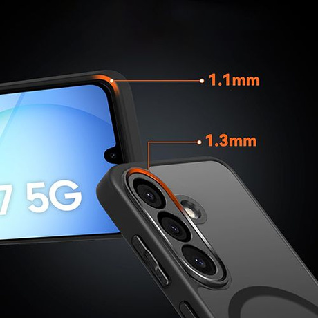 ETUI do Samsung Galaxy A17 5G MAGSAFE MATOWE CASE + SZKŁO 5D