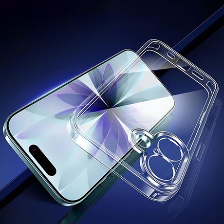 Etui do iPhone 17 WZMACNIANE 360° CASE + 2x SZKŁO SZYBKA 9H