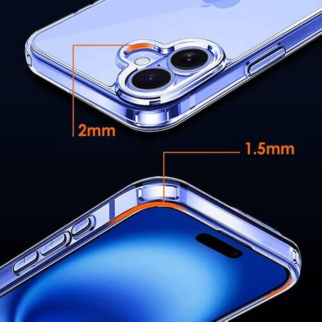 Etui do iPhone 16 WZMACNIANE 360° CASE + 2x SZKŁO SZYBKA 9H