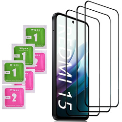 3x SZKŁO HARTOWANE 9D na cały ekran do Xiaomi Redmi 15 4G / 5G