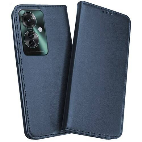 Etui do Oppo Reno 11F 5G skórzane magnetyczne z klapką + SZKŁO HARTOWANE