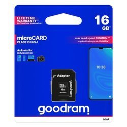 Karta pamięci microSD 16GB GOODRAM SDHC + adapter