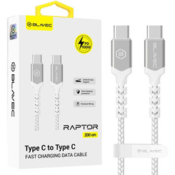 KABEL Blavec USB-C TYPE-C 100W 5A USB-C TYP C PD do Apple CarPlay Android Auto SZYBKI 2M