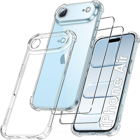 Etui do iPhone Air ANTI SHOCK CASE + 2x SZKŁO HARTOWANE