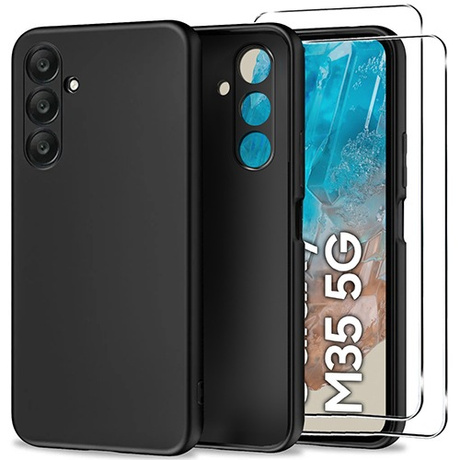 Etui SOFT MATT CASE do Samsung Galaxy M35 5G + 2X SZKŁO HARTOWANE