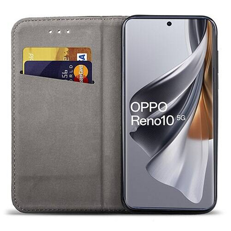 Etui do Oppo Reno 10 5G / 10 Pro 5G skórzane magnetyczne z klapką 