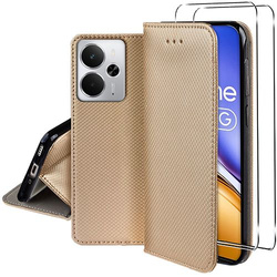 Etui do Realme 14 5G / Realme 14T 5G SMART MAGNET CASE + 2X SZKŁO HARTOWANE