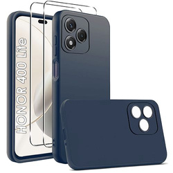 Etui SOFT MATT CASE do Honor 400 Lite + 2X SZKŁO HARTOWANE 9H