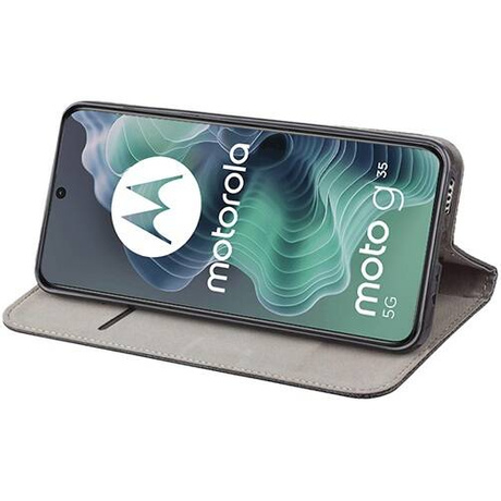 Etui do Motorola Moto G35 5G SMART MAGNET CASE + 2x SZKŁO