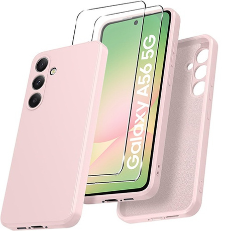 Etui do Samsung Galaxy A56 5G SILICONE CASE + 2x SZKŁO HARTOWANE