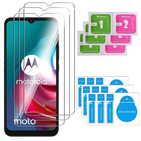 3x SZKŁO HARTOWANE 9H do Motorola Moto G10