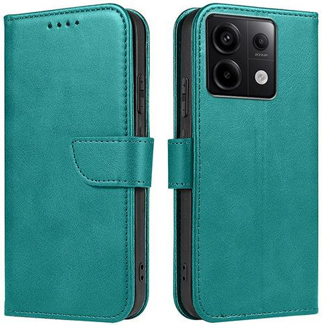 Etui Xiaomi Redmi Note 13 Pro 5G Skórzane PORTFEL SKIN BOOK CASE + 2x SZKŁO