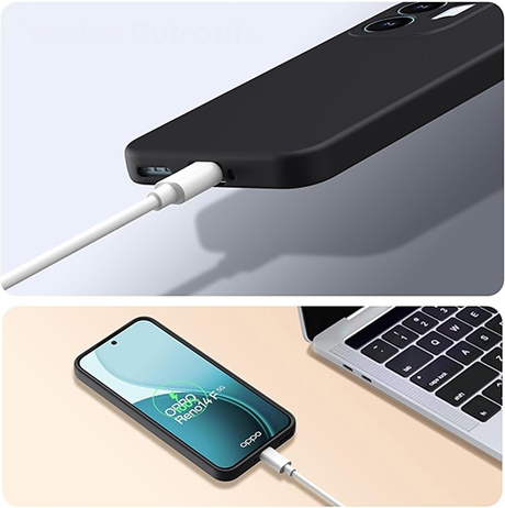 Etui SOFT MATT CASE do Oppo Reno 14F 5G / 14 FS 5G + 2X SZKŁO HARTOWANE