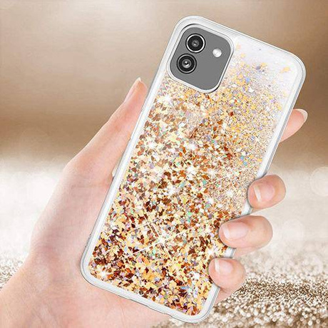 Etui do Samsung Galaxy A03 BROKAT LIQUID CASE + SZKŁO HARTOWANE