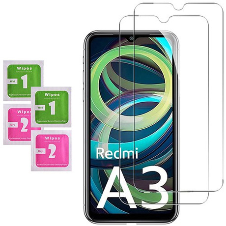 Etui do Xiaomi Redmi A3 SLIDE RING CASE PANCERNE + 2x SZKŁO HARTOWANE