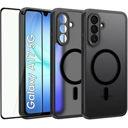 ETUI do Samsung Galaxy A17 5G MAGSAFE MATOWE CASE + SZKŁO 5D
