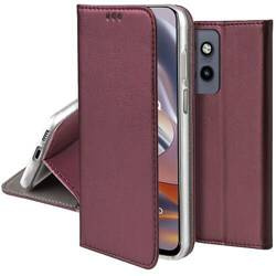 Etui do Motorola Edge 50 Neo skórzane magnetyczne z klapką + SZKŁO HARTOWANE