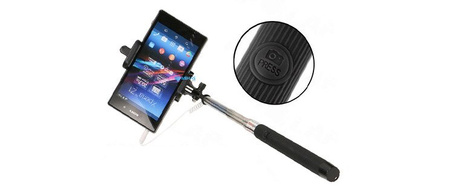 Uchwyt do zdjęć kijek selfie monopod z kablem