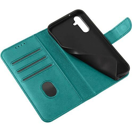 Etui do Samsung Galaxy M15 5G SKÓRZANE portfel SKIN + 2x SZKŁO 9H